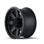Sporty 19-Inch Mesh Style Black Wheels with 5X114.3 PCD and Silver Finish Wheel-Hub-Rim-Spoke - Image 2