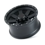 Sporty 19-Inch Mesh Style Black Wheels with 5X114.3 PCD and Silver Finish Wheel-Hub-Rim-Spoke - Image 3