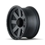 Sporty 19-Inch Mesh Style Black Wheels with 5X114.3 PCD and Silver Finish Wheel-Hub-Rim-Spoke - Image 4