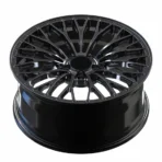 Staggered 5 Holes Black Painting Alloy Car Wheel Rims - Image 2