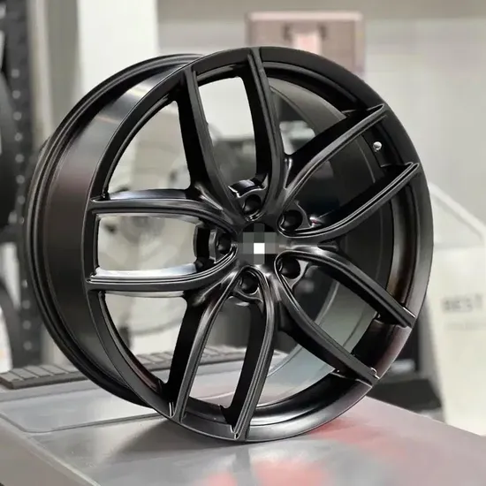 Suit for Tesla Black Full Painting Alloy Car Wheels Replica Wheel Rims