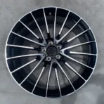 Thin Multi Spoke 5 Holes Classical Replica Black Machined Aluminum Alloy Car Wheel
