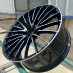 Thin Multi Spoke 5 Holes Classical Replica Black Machined Aluminum Alloy Car Wheel - Image 4
