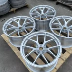 White Aluminum Alloy Car Wheel 5 Holes 6061-T6 Aluminum Modification Car Wheel - Image 2