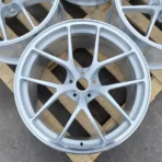 White Aluminum Alloy Car Wheel 5 Holes 6061-T6 Aluminum Modification Car Wheel - Image 3