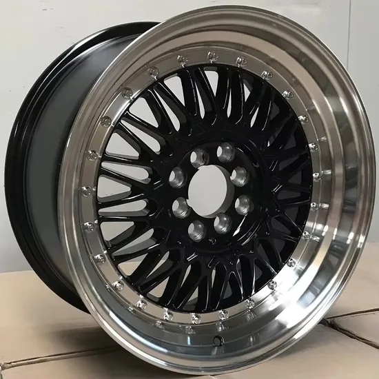 Wholesale-Factory-OEM-14-15-16-17inch-4-5-8-10-Holes-Double-PCD-Mesh-Deep-Dish-Design-Alloy-Wheels-Rims-with-Golden-Rivets Wholesale Factory OEM 14 15 16 17inch 4 5 8 10 Holes Double PCD Mesh Deep Dish Design Alloy Wheels Rims with Golden Rivets - Image 1