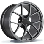 Y Spokes Rims 5 Holes Black Silver Hyper Black Alloy Car Wheel Rims - Image 2