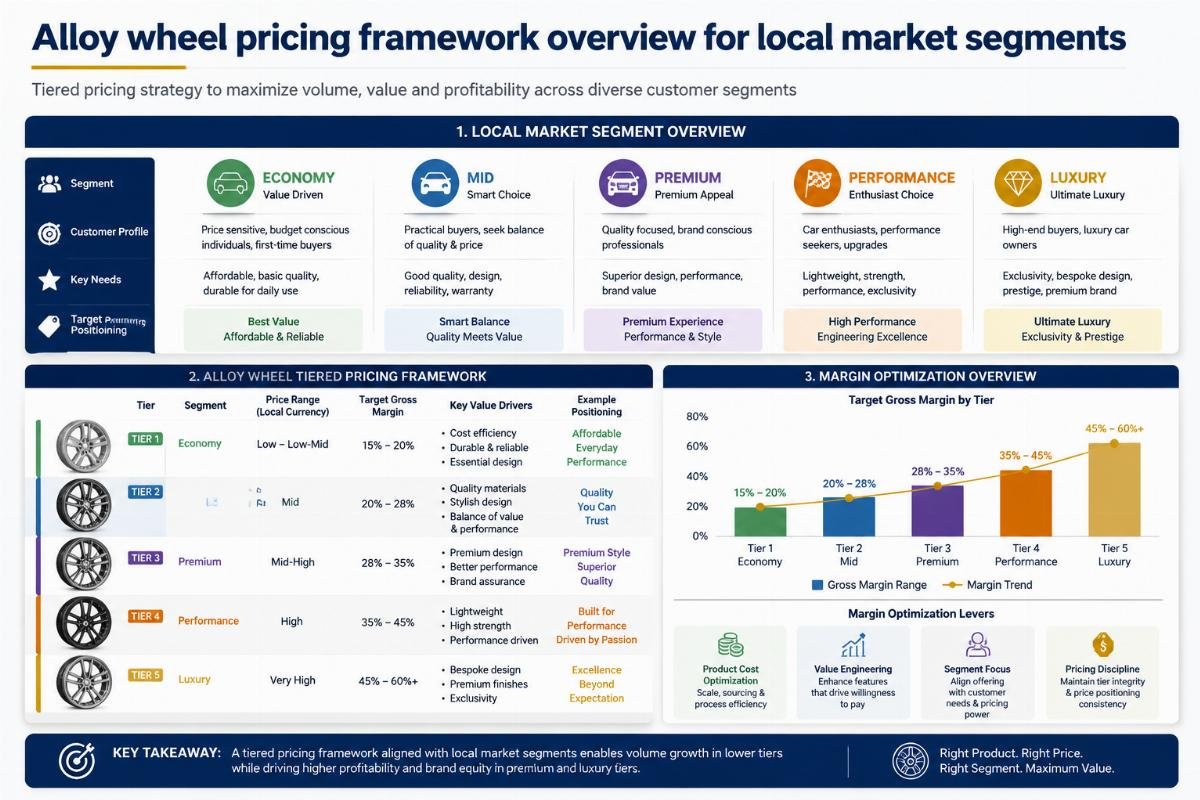 Alloy wheel pricing framework overview for local market segments