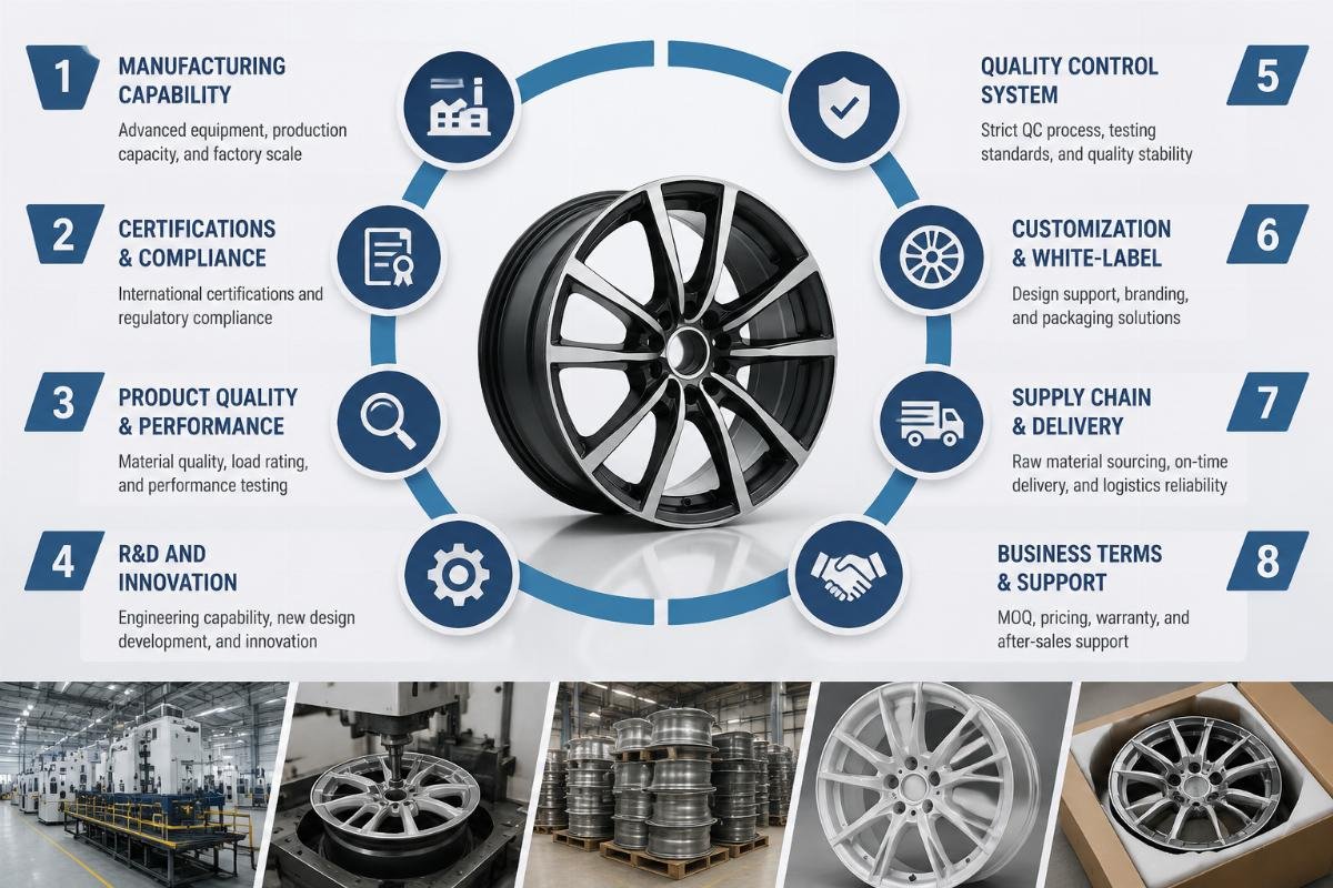 Alloy wheel white-label OEM supplier vetting framework for global distributors