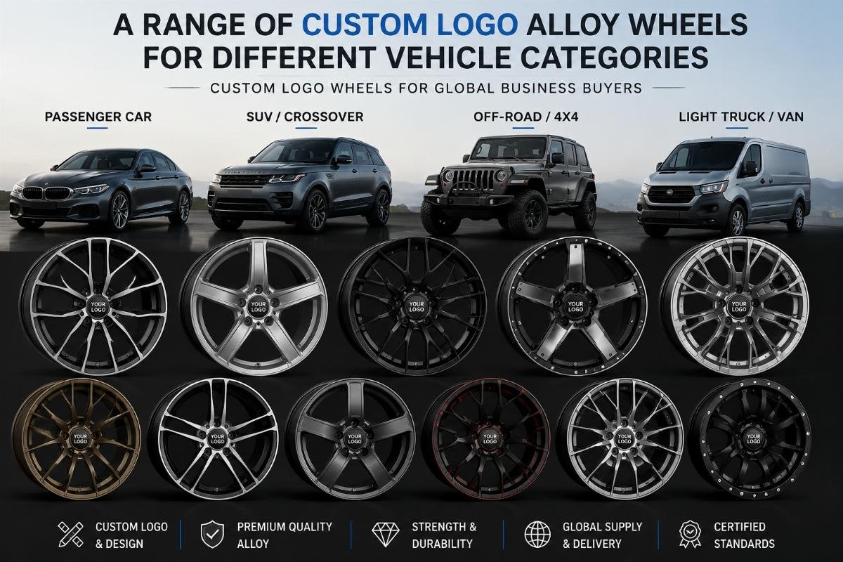 custom logo wheels for global business buyers A range of custom logo alloy wheels for different vehicle categories